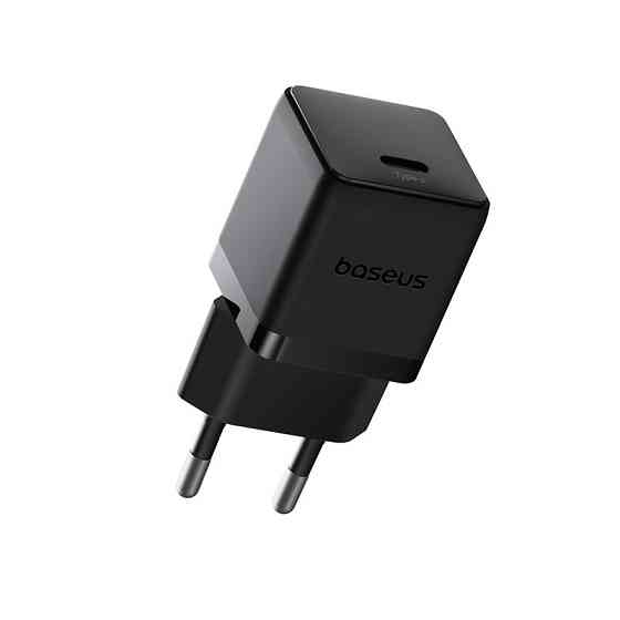 Мережевий зарядний пристрій з кабелем Baseus Palm Fast Charger 1C 30W EU Cluster Black(With: Baseus Mini White Cable C to C Одеса