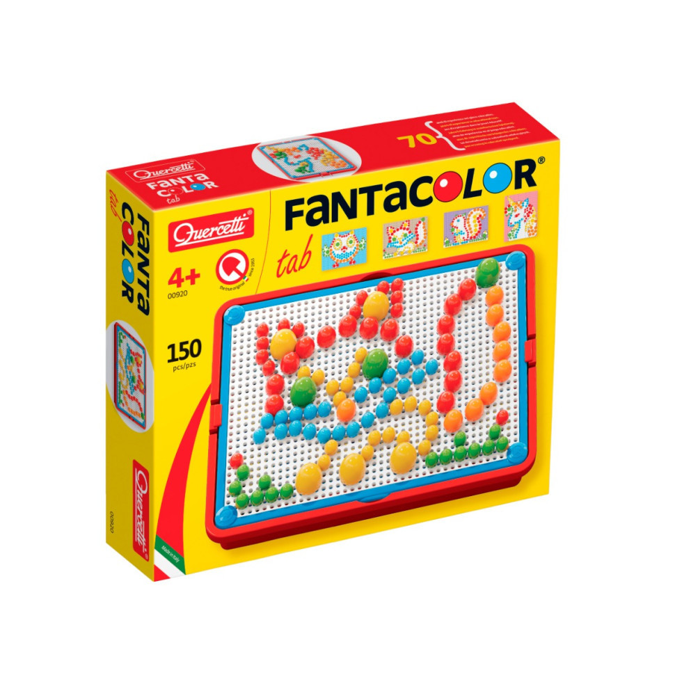 Розвиваючий набір мозаїки Quercetti 0920-Q, дошка 22х16 см 160 штук Вінниця - фото 1