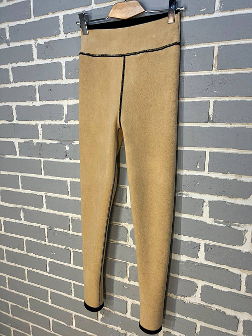 Лосини жіночі Alia 915 дайвінг широкий пояс висока талія утеплені на хутрі чорні , чорний, 2XL Київ - фото 13