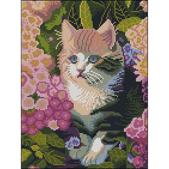 Алмазна мозаїка без підрамника "Муркотик" ZAV3040-38, 30х40 см Вінниця