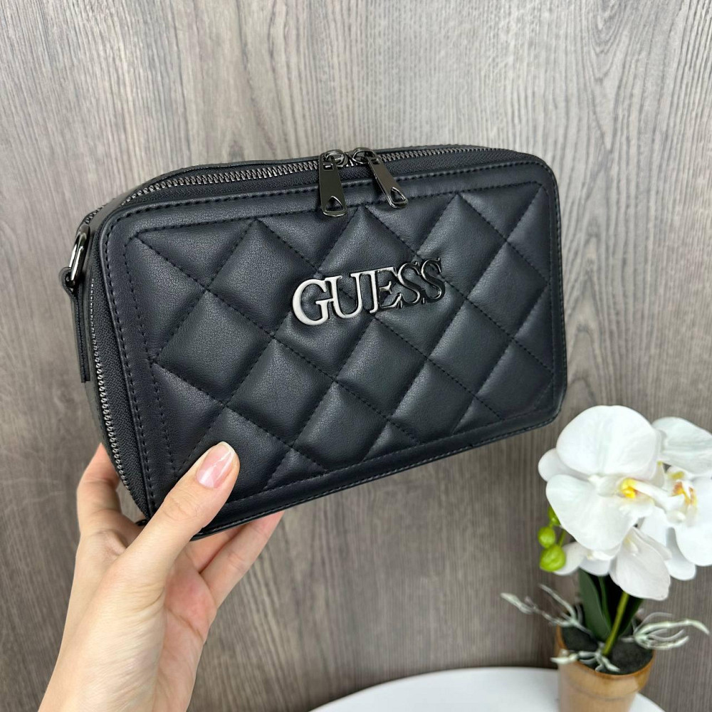 Каркасна жіноча міні сумочка стьобана, сумка для дівчат стиль Guess ( 23972 ) Харків - фото 10