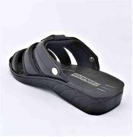 Чоловічі Шльопанці Сандалії Чорні Босоніжки на Липучці Тапочки (розміри: 40) Дніпро