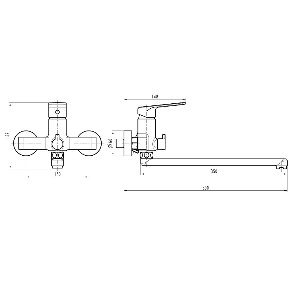 Змішувач для ванни TOPAZ ODISS TO 18208-H52 Тернопіль - фото 2