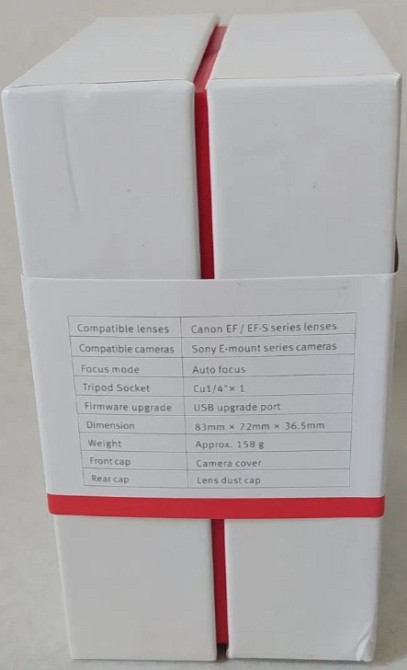 Адаптер: Vitrox Adapter EF- ES Canon ET Lens - Sony E- Mount. Киев - изображение 2