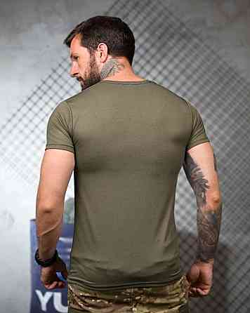 Тактична потовідвідна футболка Посмихнися oliva ПП4682 Одеса