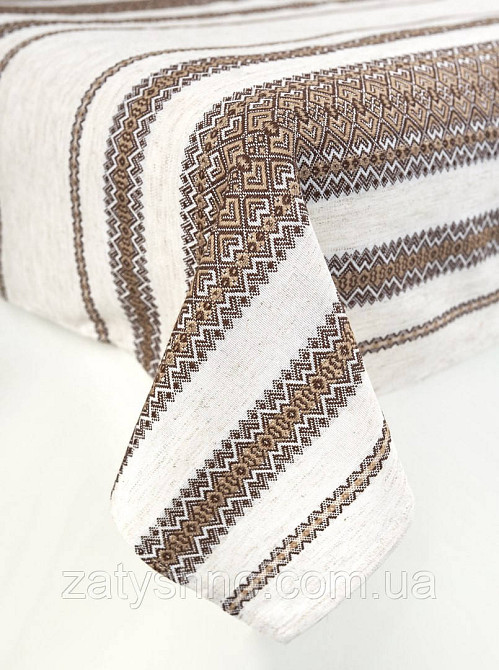 Скатерть кофейная машинная вышивка Киев - изображение 2