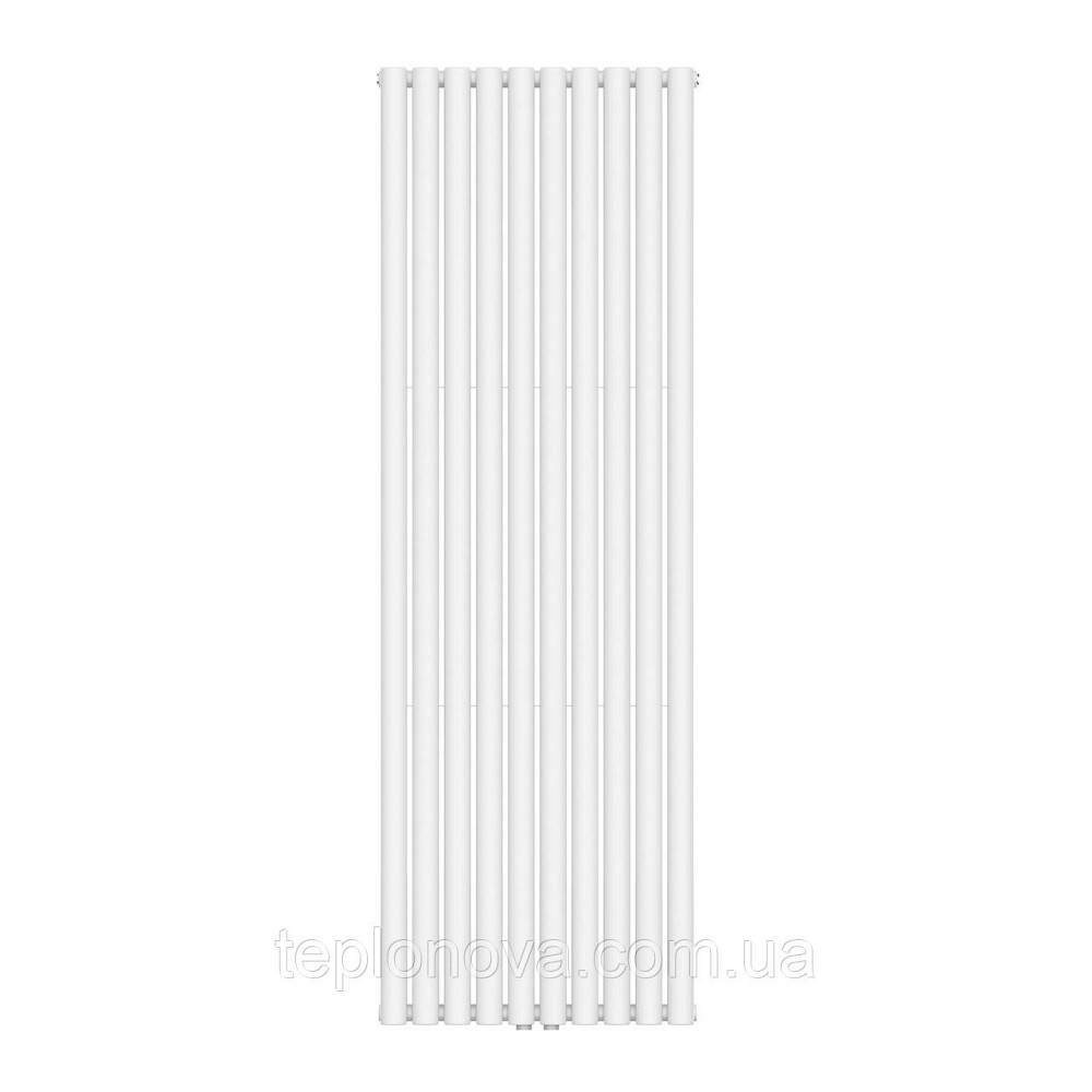 Вертикальный радиатор Ellipse Double  600х1800-10 (50 мм), anticor, белый Черновцы - изображение 1