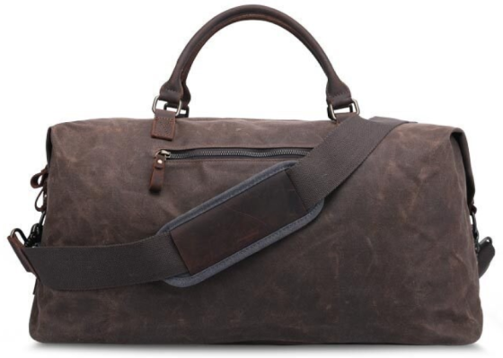 Дорожная сумка текстильная Vintage 20058 Коричневая Киев