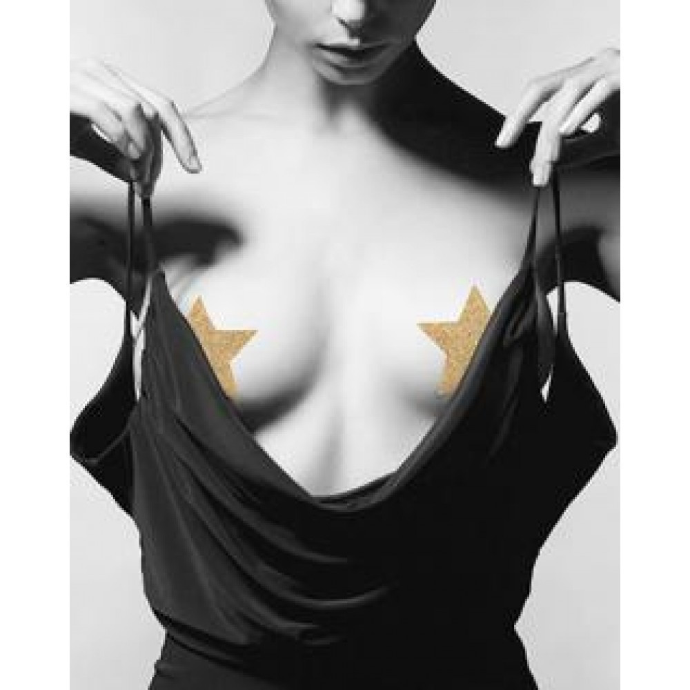Прикраса для грудей Flash Золота зірка, Bijoux Indiscrets Sex Aura Київ - фото 1