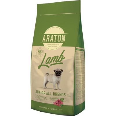 Сухой корм для собак ARATON Lamb Junior All Breeds 3 кг (ART47483) Винница - изображение 1