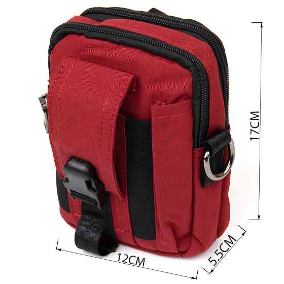 Сумка на пояс нейлон Vintage 20647 Красная Киев