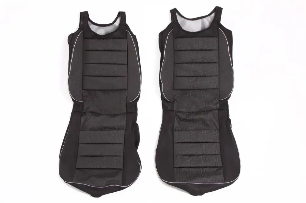 Чехлы на сидушки майки  Пилот с паралоном передние черные Винница - изображение 1