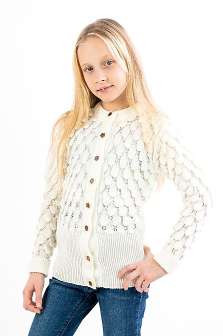 Кофта для девочки, молочная топ Крохатушка одяг Киев - изображение 1