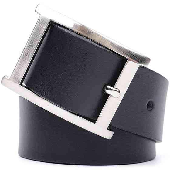 Якісний пояс під штани для чоловіків з натуральної шкіри GRANDE PELLE 11689 Чорний Київ