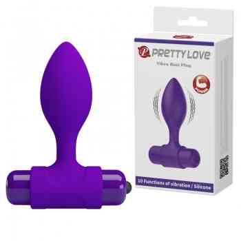 Анальна пробка - Pretty Love Vibra Butt Plug Purple Sex Aura Київ