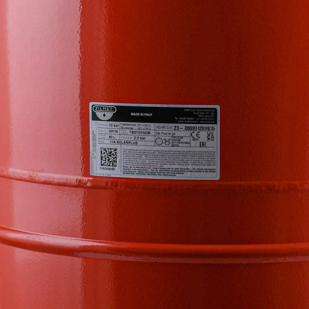 Бак Zilmet solar-plus для систем солнечного отопления 80л 10bar ( 11A2008000 ) (000028480) Киев - изображение 2