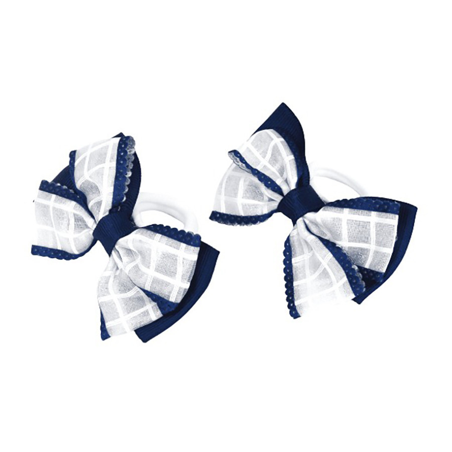 Резинки для волосся "Подвійний бантик" 0101-146 в упаковці 12 шт Вінниця - фото 1