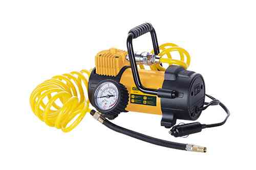 Однопоршневий автомобільний компресор 40 л/хв 10 Атм з витою трубкою СИЛА Харків