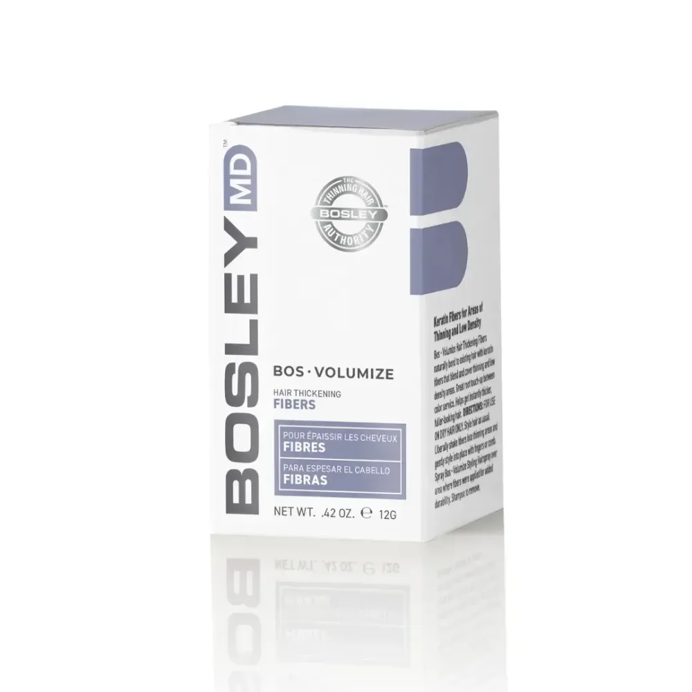 Ущільнюючі кератинові волокна (коричневий) BOS Volumize BOSLEY, 12 г Дніпро - фото 1