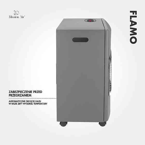 Портативний газовий обігрівач FLAMO 3 режими потужності (1400 Вт, 2750 Вт, 4100 Вт) + шланг + редуктор, Польща Київ