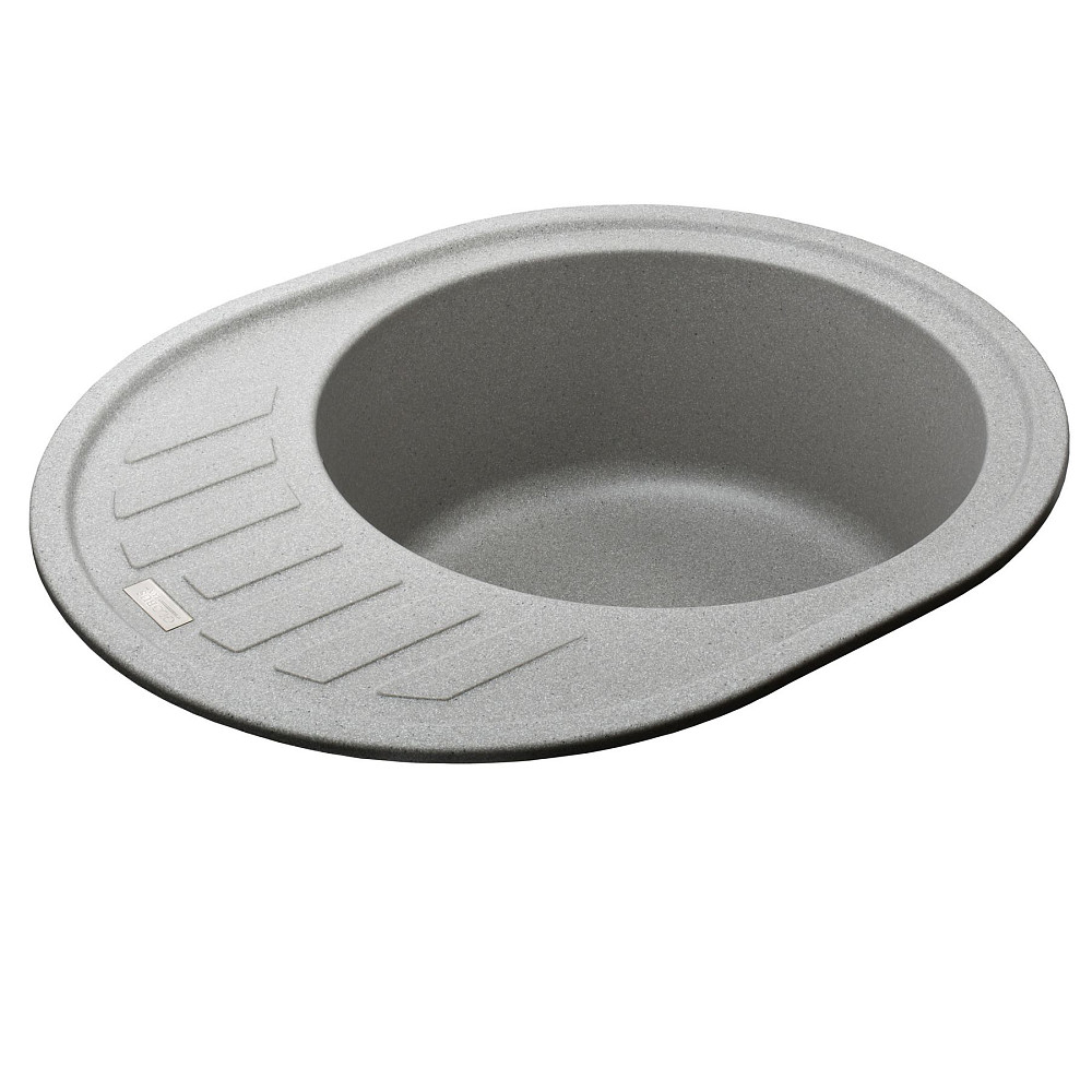 Гранітна мийка Globus Lux ARNO сірий камiнь 620x500мм-А0005 Тернопіль - фото 3