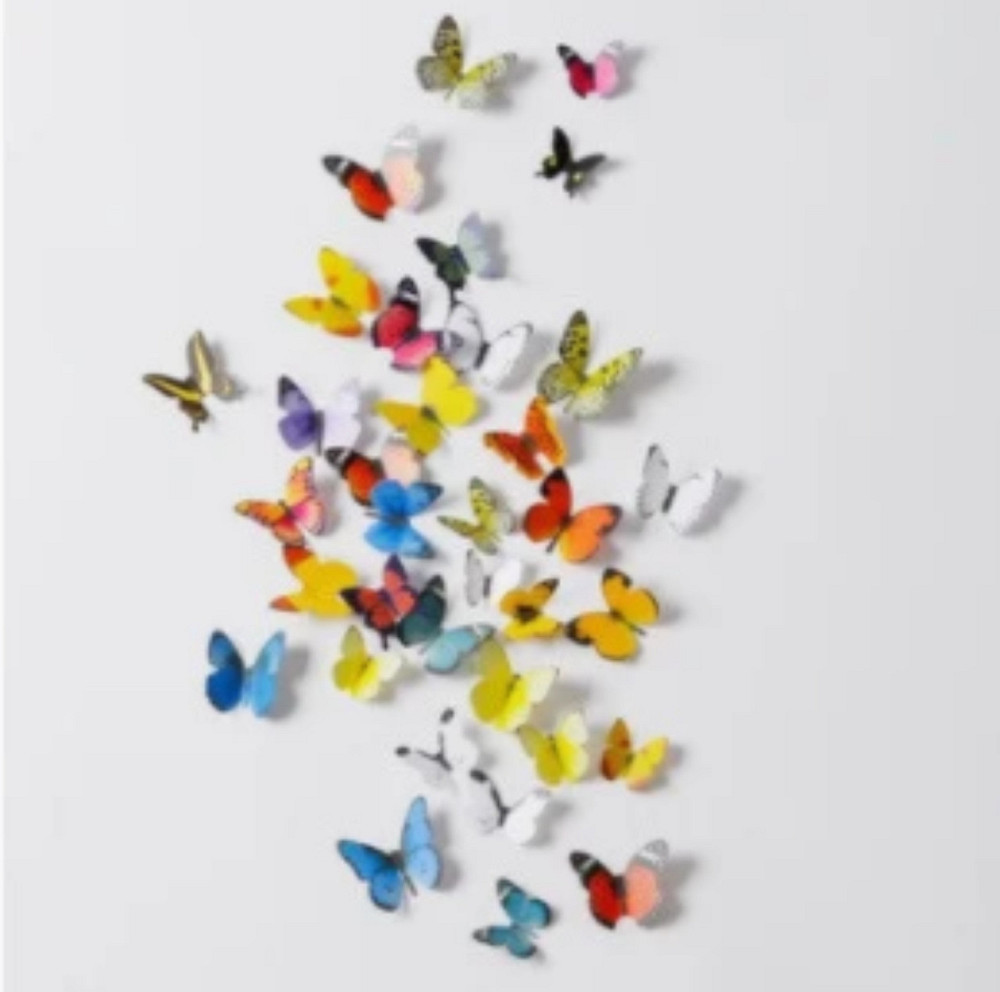Наклейки на стіну Метелики 3D набір Київ - фото 1