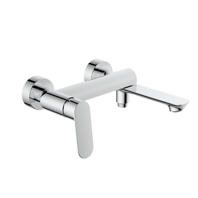 Змішувач для ванни Qtap Evia з поворотним виливом і душовим гарнітуром QTEVI260CRM47578 Chrome Київ - фото 2