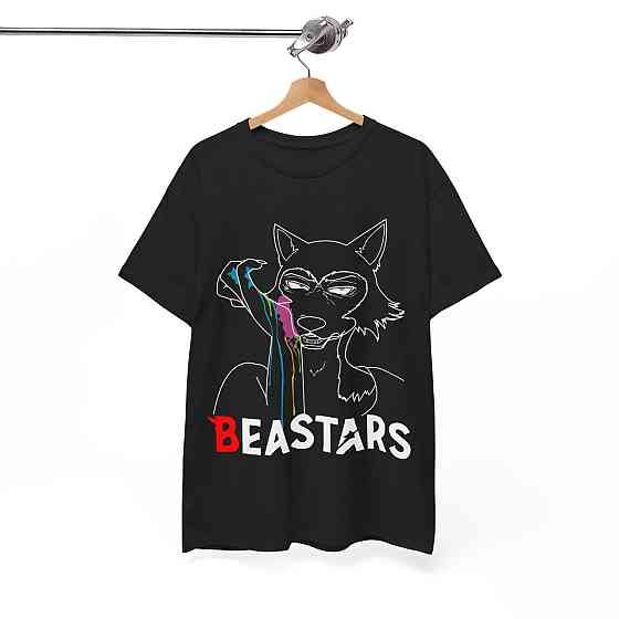 Футболка з аніме принтом Беастарс Легосхі Беастарс Гірл оверсайз (S/M/L) Чорний AnimeJ0343 Дніпро
