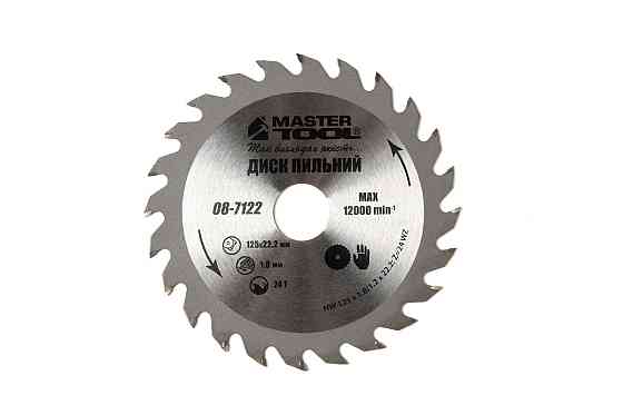 Диск пильний для дерева MASTERTOOL з твердосплавними напайками 125х22.2х24Т 08-7122 Коломия