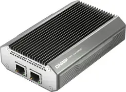 Сервер QNAP QNA-UC10G2T, Przewodowa, USB Type-C, Ethernet, 10000 Mbit/s, Czarny, Srebrny Київ - фото 1