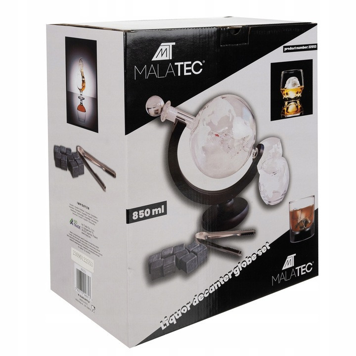 Подарочный Графин в виде глобуса для виски с аксессуарами Malatec (22553) Нововолынск - изображение 5