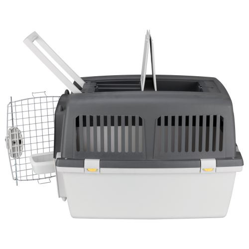 Контейнер-переноска Trixie для собак Gulliver 4 весом до 18 кг серая пластик размер S-M 52x51x72 см Киев - изображение 3