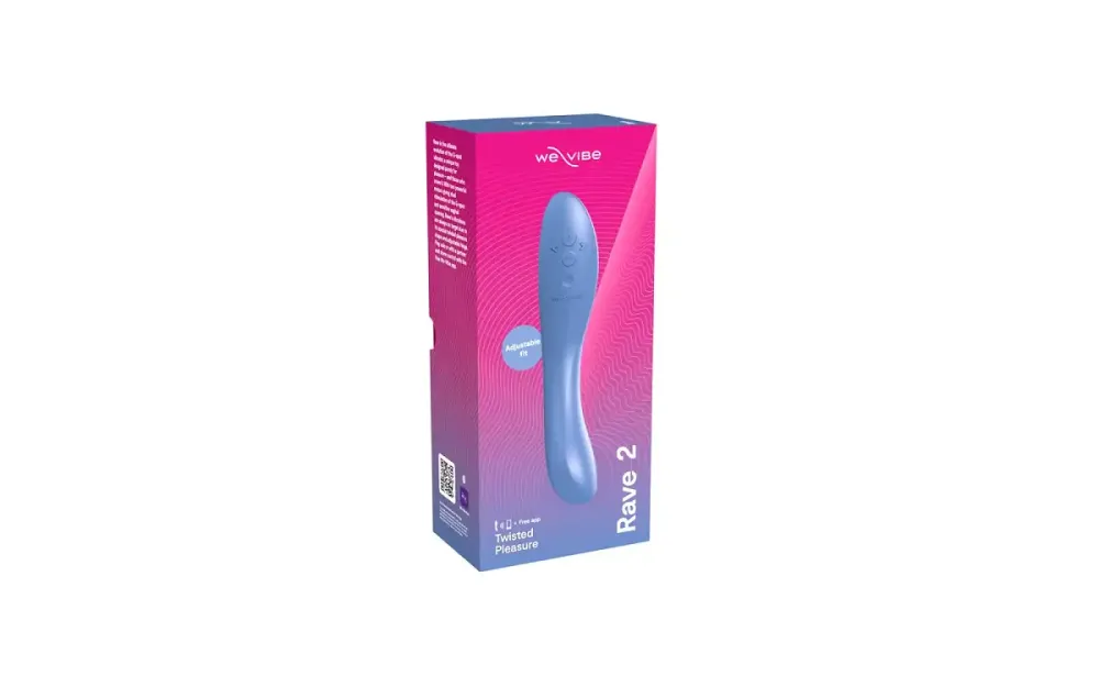 Смарт-вібратор We-Vibe Rave 2 Twisted Pleasure Blue, для точки G та входу в піхву, 2 мотори Львів - фото 8