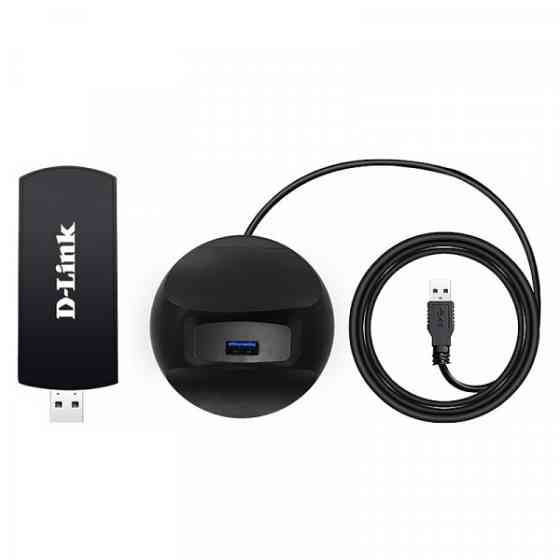 Адаптер D-Link DWA-192, Wi-Fi 802.AC1900, MU-MIMO, USB 3.0 (DWA-192/B1A) Київ