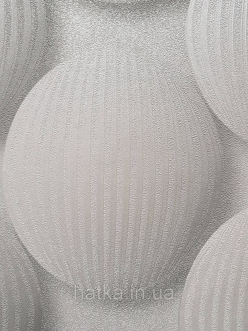 Обои виниловые на флизелине метровые Sintra Edelina геометрия фигуры круги  3д белые бежевые Киев - изображение 3