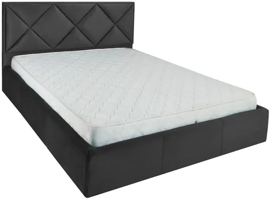 Ліжко Двоспальне Leeds Comfort 180 х 200 см Missoni 009 З підйомним механізмом та нішою для білизни Темно-сірий Київ