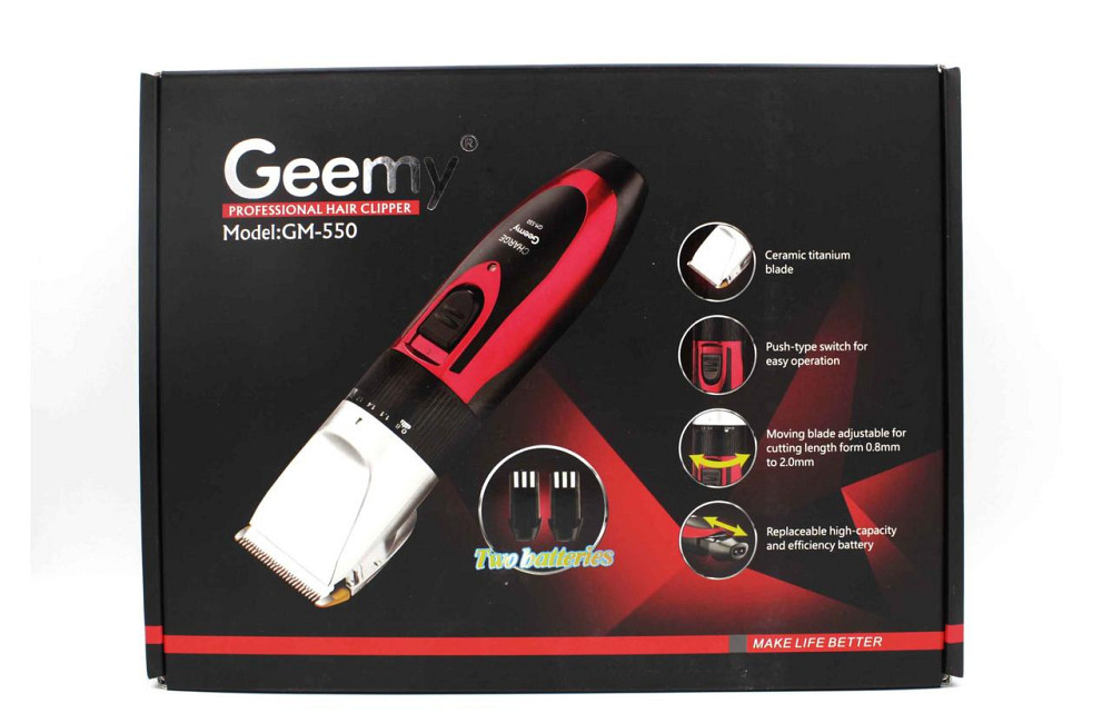 Машинка для стрижки Geemy GM-550 (кераміка) Дніпро - фото 2