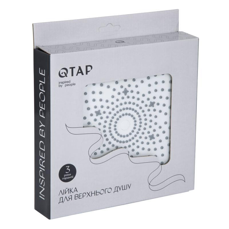 Лійка для верхнього душу Qtap Hlavova D 230 мм округла QTHLA107CRM45787 Chrome/White Київ - фото 5