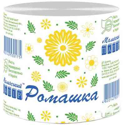 Туалетний папір Малинський папір Ромашка сірий 1 шар 1 рулон (4820204910204) Вінниця
