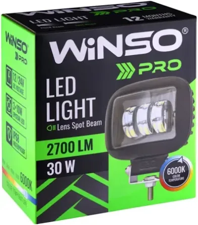 LED фара WINSO PRO 12Вт (рассеянный свет) — мощность и надёжность для любого транспорта Ковель