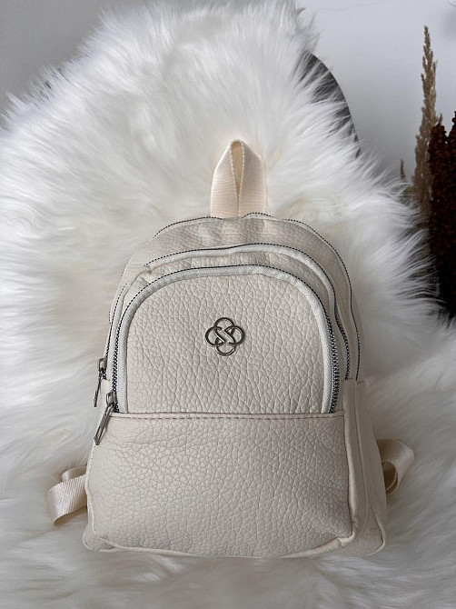 Рюкзак класичний бежевий молодіжний жіночий підлітковий Київ - фото 3