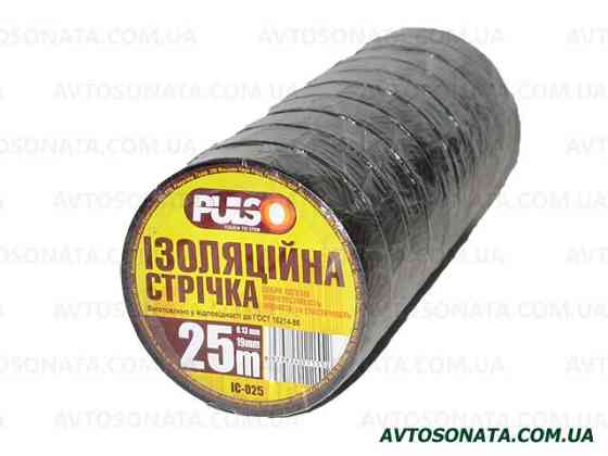 Изолента PULSO PVC 25 м черная Винница
