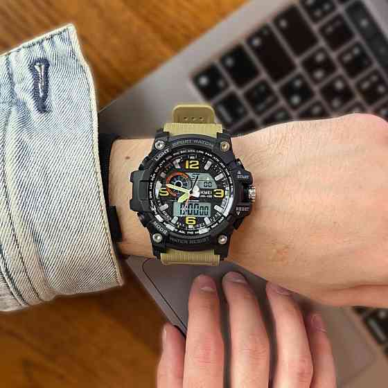 Skmei 1283 Black-Khaki Wristband. SBR Київ