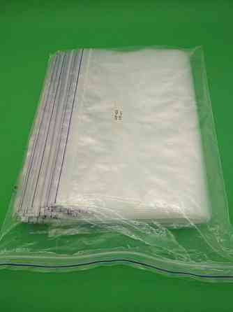 Пакеты Zip-lock 30×40 см 100 шт — большие прозрачные пакеты с застежкой-струна для хранения и упаковки вещей и Харьков