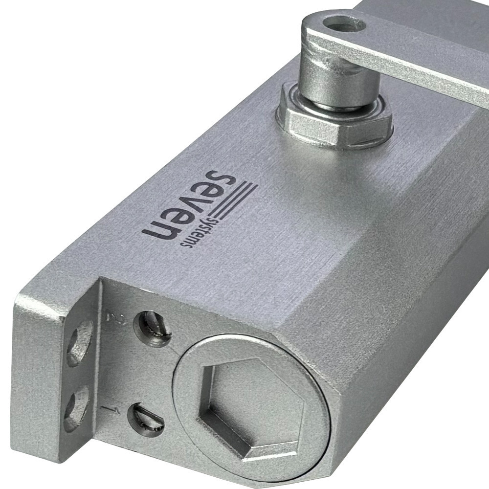 Дотягувач дверей від 75 до 100 кг SEVEN DC-7744 silver Київ - фото 12