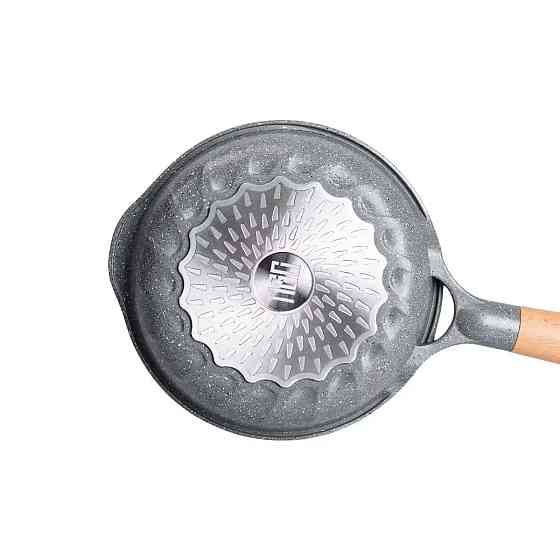 Сковорода алюмінієва 1 л з мармуровим антипригарним покриттям Ø 20 см, товсте дно MGC сірий HP-4-416G Коломия