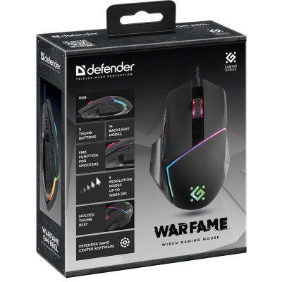 Мишка Defender Warfame GM-880L USB Black (52880) Вінниця - фото 4