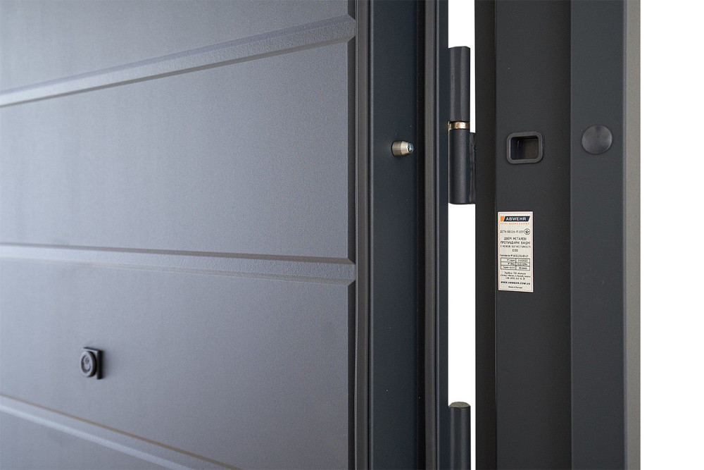 Вхідні двері Abwehr Defender Solid 0/RAL 7021Т + Антрацит 860*2050 мм Вхідні двері для приватного будинку Київ - фото 9