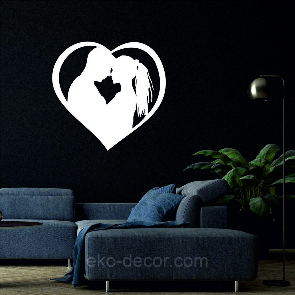 Декоративное настенное Панно «Он и Она», Декор на стену 90*90 см, Белый Киев - изображение 6