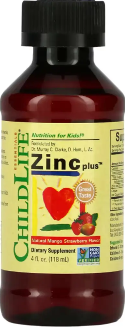 Цинк Child Life Zinc Plus Liquid  118ml манго полуниця Київ - фото 3